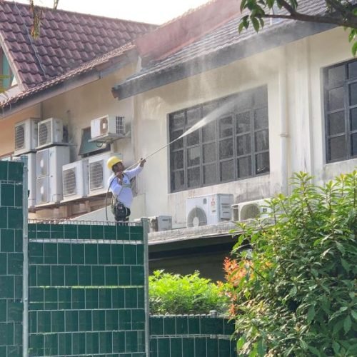 Exterior Landed Property painter The Exterior Painting in House- Meptech Painting Contractors in SG