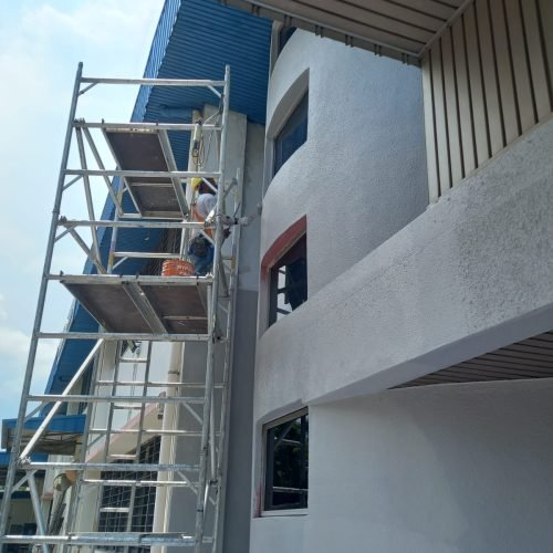 Scaffolding installation for Painting work in SG Scaffolding installation for Painting work in SG